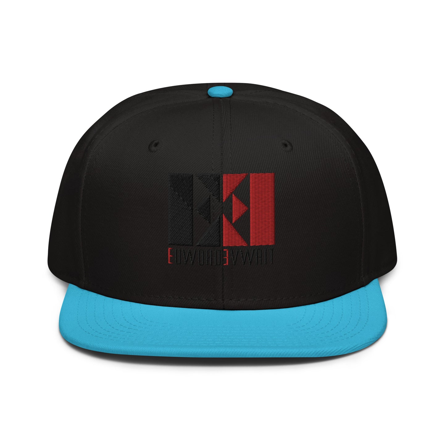 Black/Red EE Snapback Hat