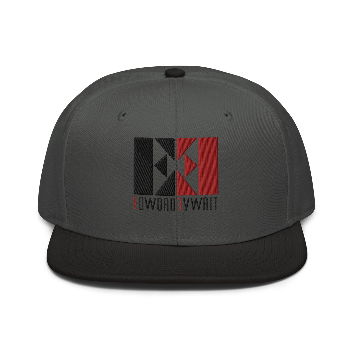 Black/Red EE Snapback Hat