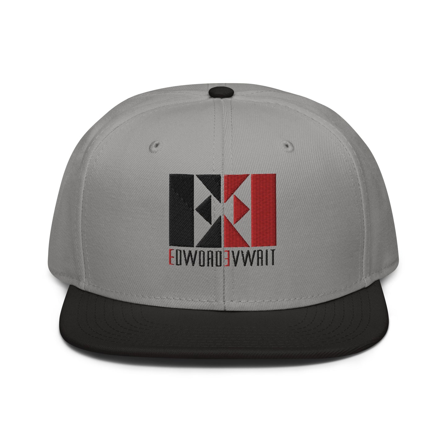 Black/Red EE Snapback Hat