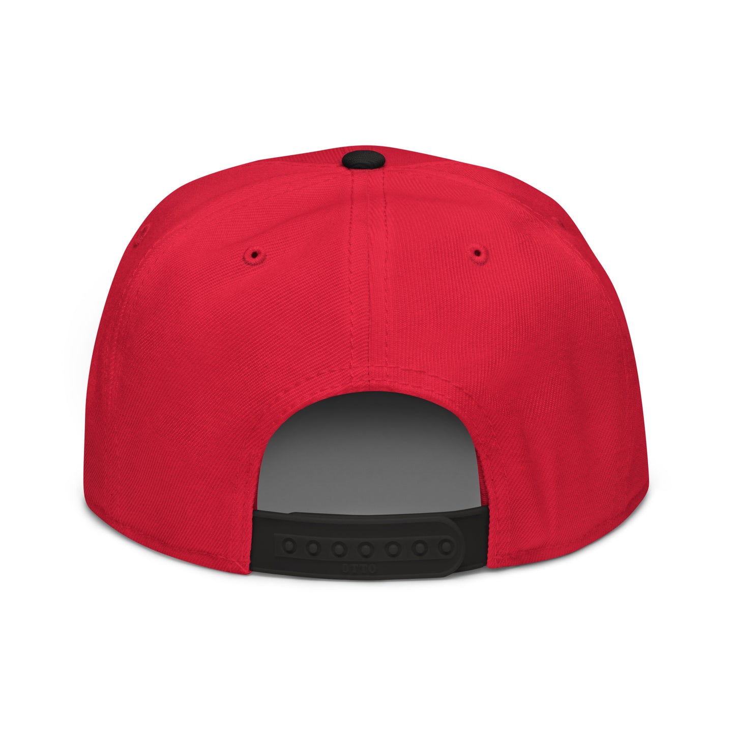 White/Red EE Snapback Hat