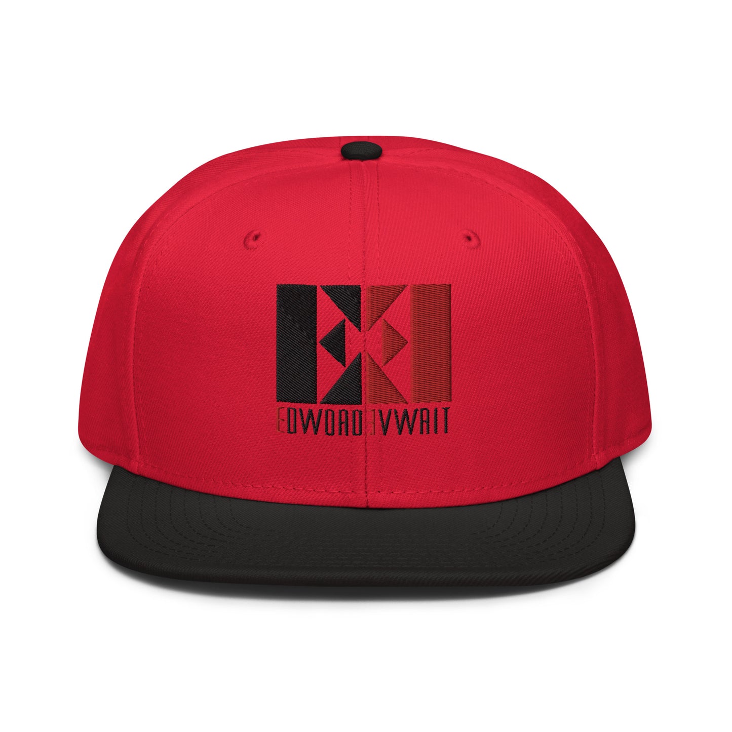 Black/Red EE Snapback Hat