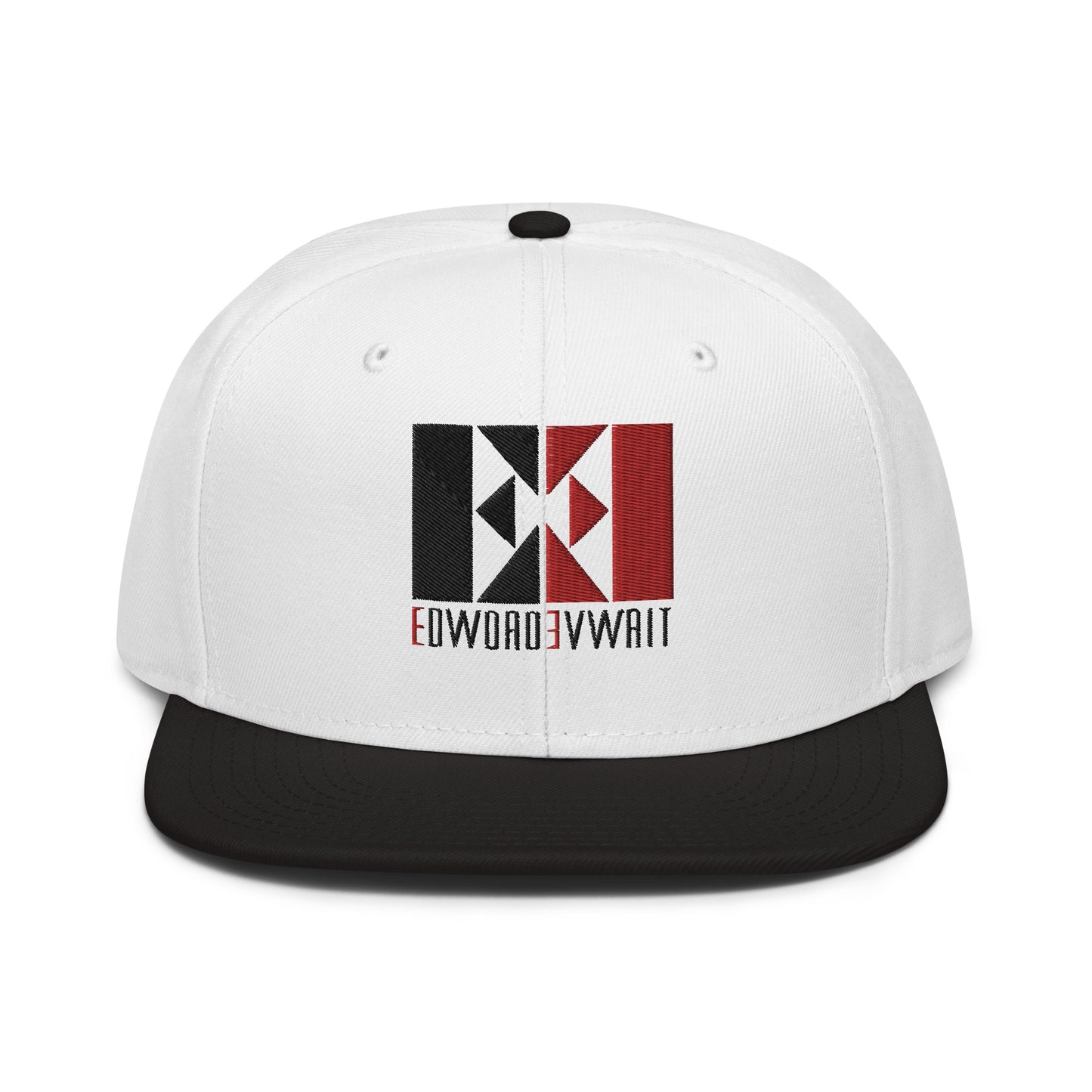 Black/Red EE Snapback Hat