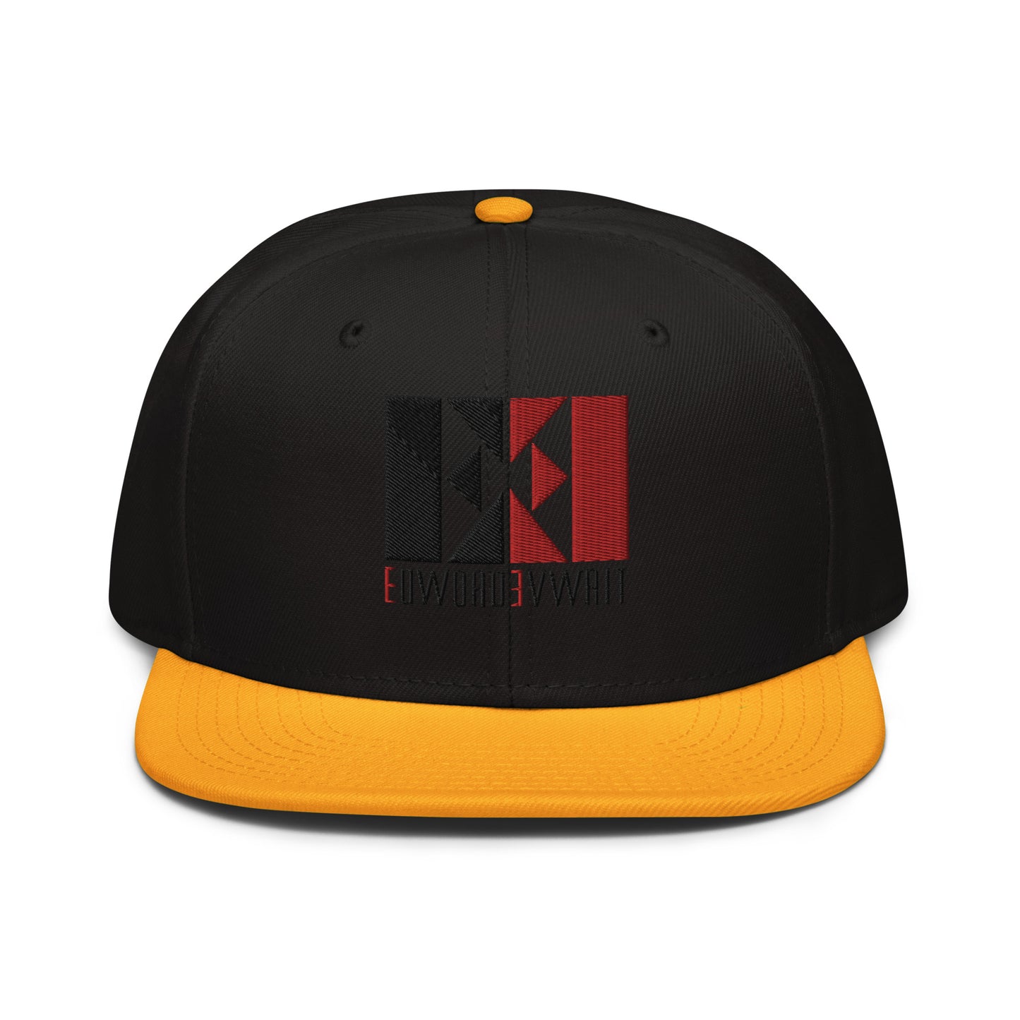 Black/Red EE Snapback Hat