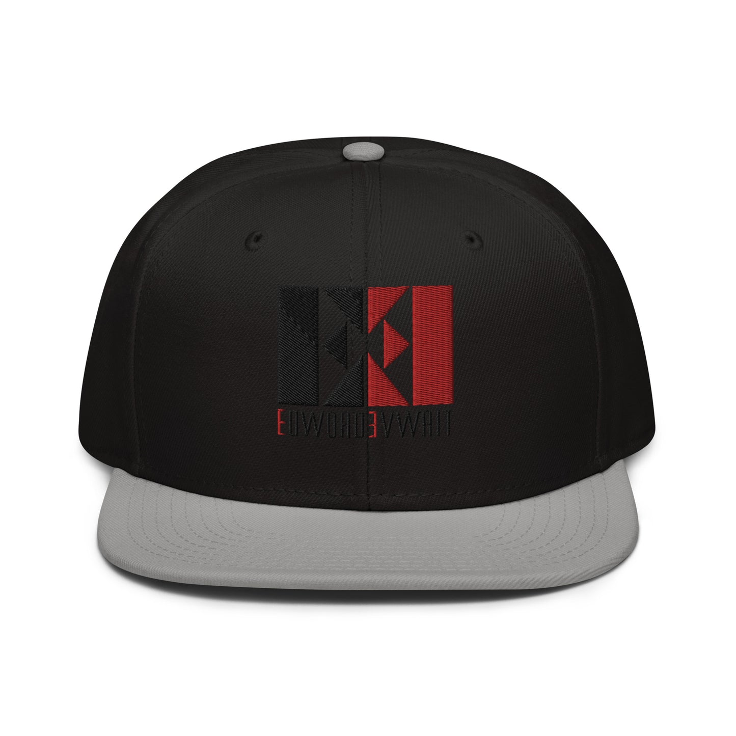 Black/Red EE Snapback Hat