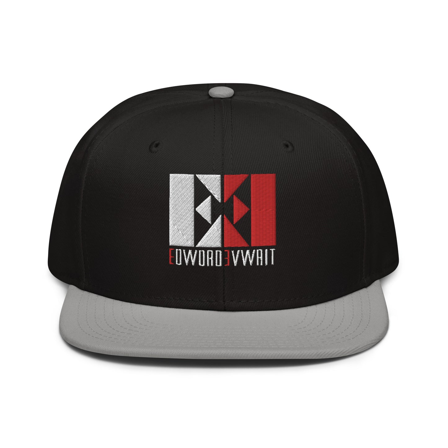 White/Red EE Snapback Hat