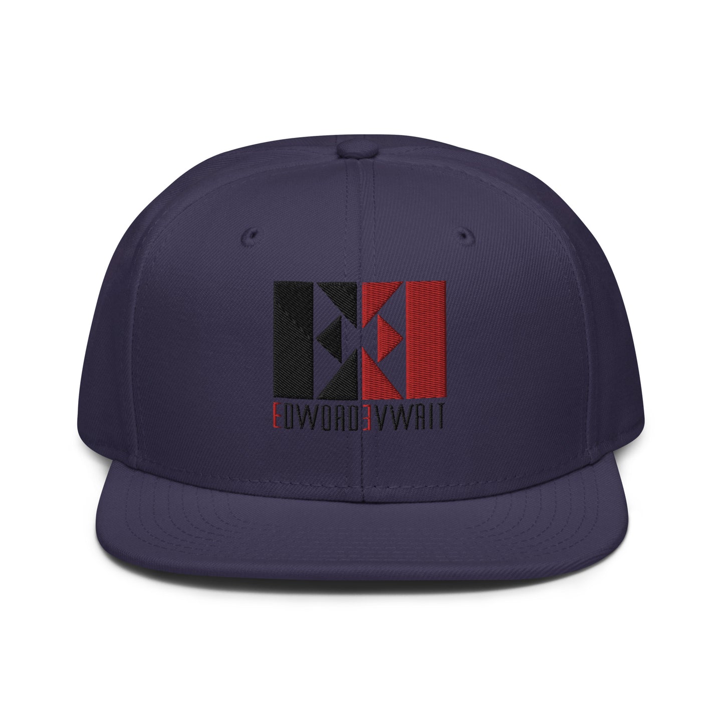 Black/Red EE Snapback Hat