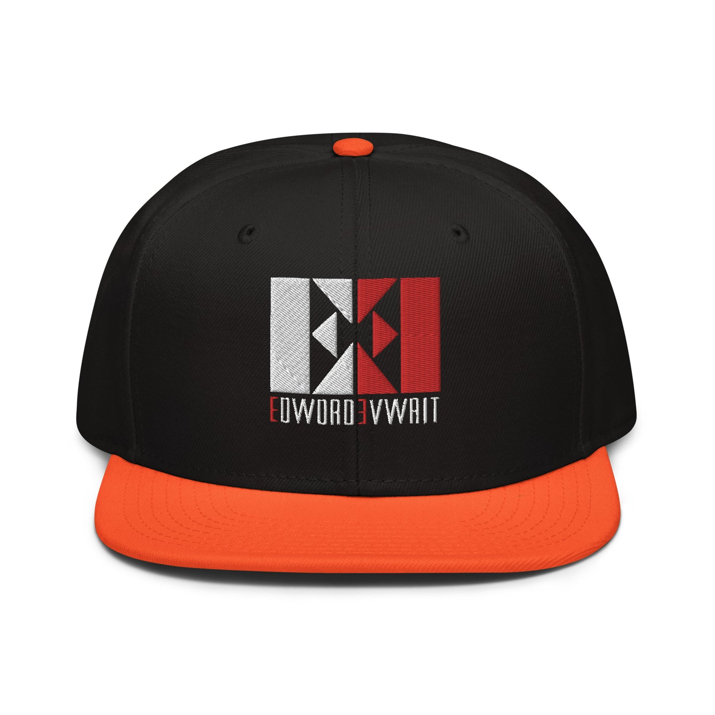 White/Red EE Snapback Hat