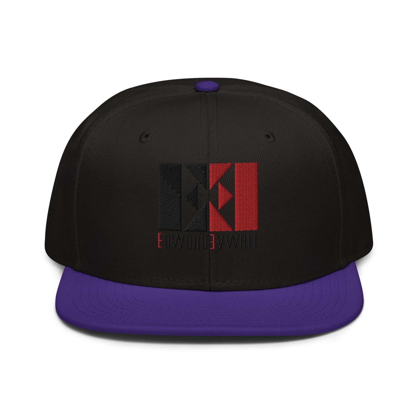 Black/Red EE Snapback Hat