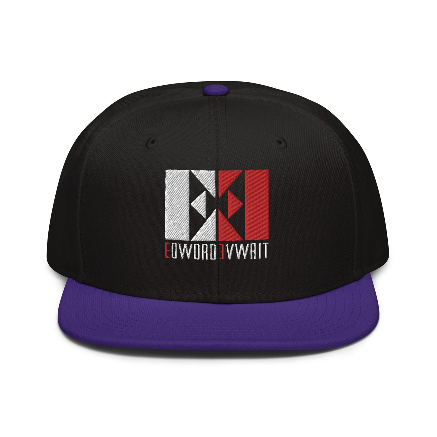 White/Red EE Snapback Hat