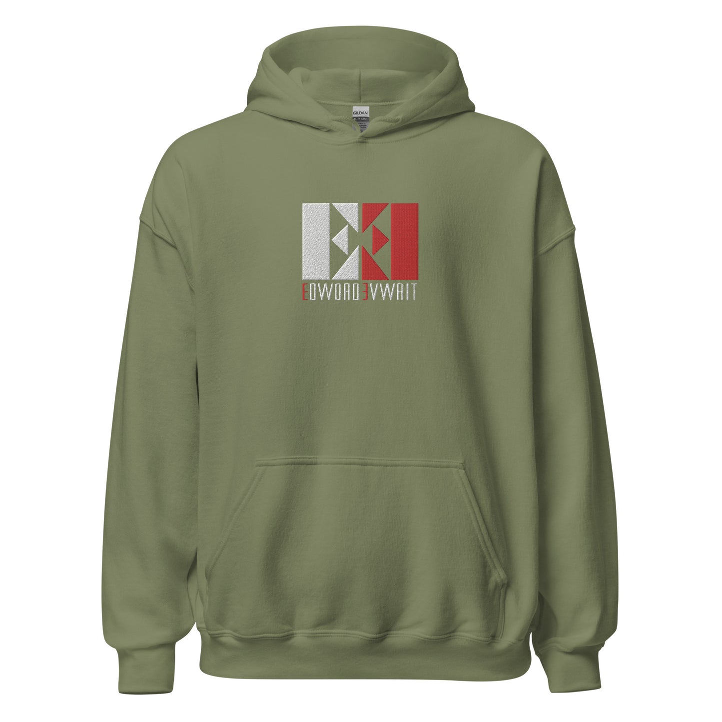 White/Red Unisex EE Hoodie